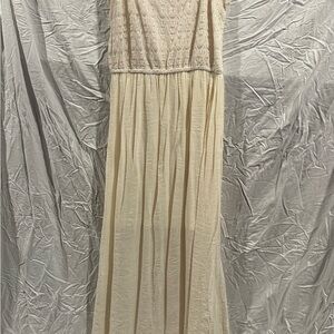 Elegant Cream Maxi Dress